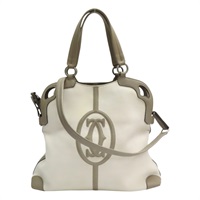 雙色 帆布 Marcello 兩用包【Cartier 卡地亞】