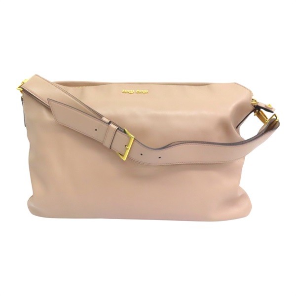 粉色 羊皮 肩背包【MIU MIU 繆繆】