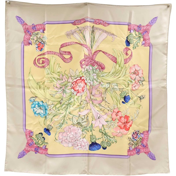 多色 REGINA 絲綢 絲巾 90x90【HERMES 愛馬仕】