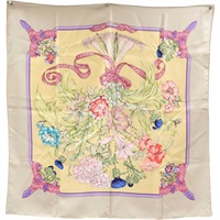 多色 REGINA 絲綢 絲巾 90x90【HERMES 愛馬仕】