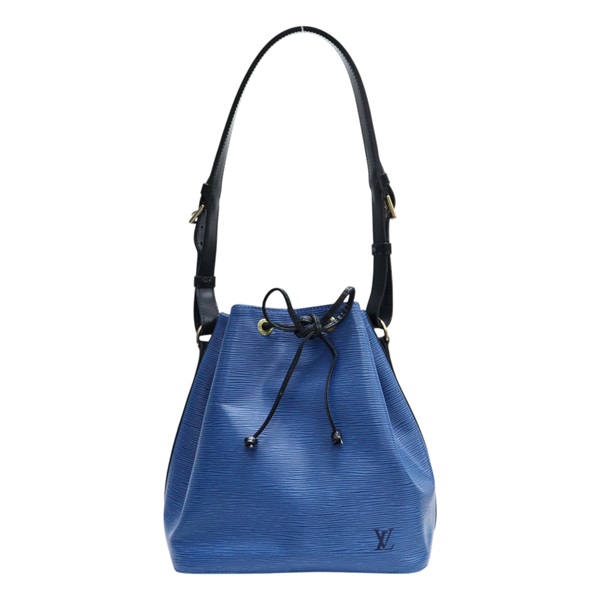 藍色 EPI 水波紋 牛皮 Petit Noe 水桶包 肩背包【LOUIS VUITTON LV 路易威登】 M44152