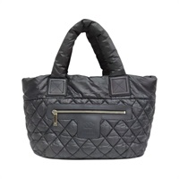 黑色 尼龍 Coco Cocoon 空氣包 (無卡)【CHANEL 香奈兒】 A47107