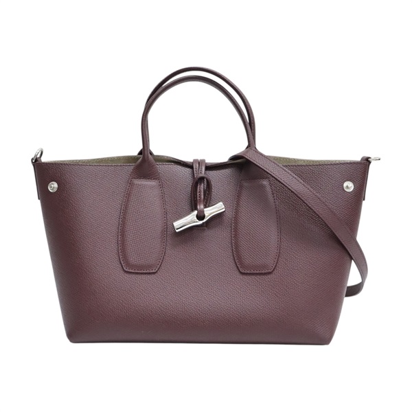 紅棕色 牛皮 LE ROSEAU 兩用包【Longchamp 瓏驤】 10058HPN009