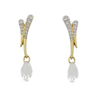 水鑽 水滴型水晶 針式耳環【Swarovski 施華洛世奇】