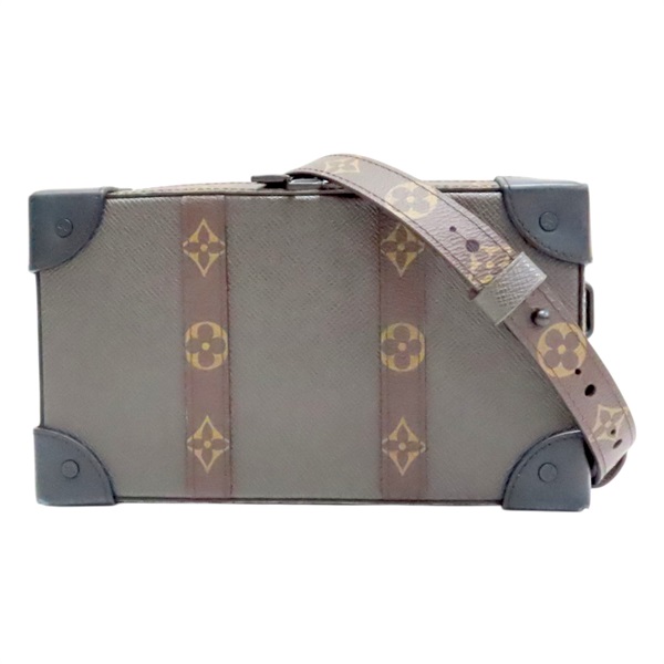 棕色 原花 PVC塗層帆布 Soft Trunk 肩背包【LOUIS VUITTON LV 路易威登】 M30697