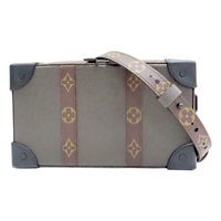 棕色 原花 PVC塗層帆布 Soft Trunk 肩背包【LOUIS VUITTON LV 路易威登】 M30697