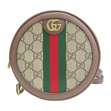 烏木色 GG Supreme帆布 圓餅 Ophidia 後背包【GUCCI 古馳】 598661
