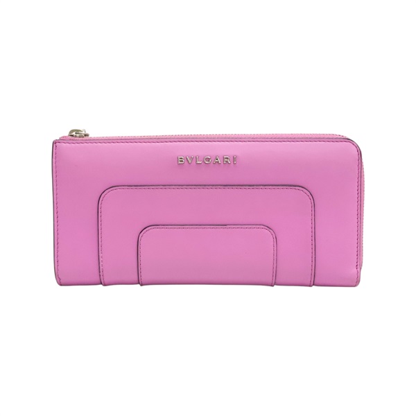 粉色牛皮 Serpenti Forever 拉鏈 長夾【BVLGARI 寶格麗】