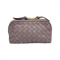 藕紫色 羊皮 小化妝包【BOTTEGA VENETA BV 寶緹嘉】 132533