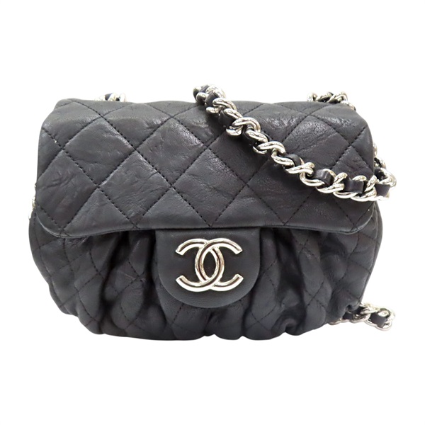 黑色牛皮 Chain Around Flap 鍊帶 肩背包 A49914 無卡【CHANEL 香奈兒】 A49914