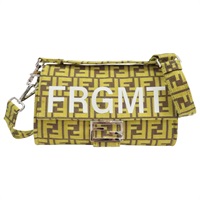 芥末黄 帆布 FragmentxPokemon聯名 Baguette Foldable 肩背包【FENDI 芬迪】 8BH418