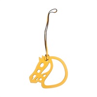 太陽黃 Swift牛皮 馬頭 掛飾【HERMES 愛馬仕】