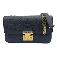 黑色 原花壓紋牛皮 Marceau 肩背包 金和 【LOUIS VUITTON LV 路易威登】 M46200