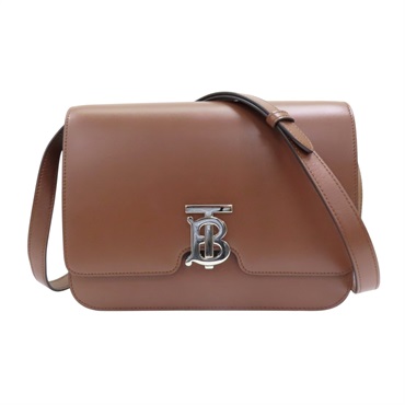 棕色 牛皮 TB 肩背包【BURBERRY 巴寶莉】 8010337