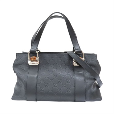 黑色 牛皮 Guccissima Bamboo 兩用包【GUCCI 古馳】 355772