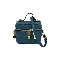 藍色羊皮 Dior Lady vanity 肩背包 S0935ONMJ【Dior 迪奧】 S0935ONMJ
