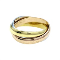 18K 三色三金 Trinity 三環戒指【Cartier 卡地亞】