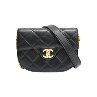 黑色牛皮 半月 肩背包 AS2484【CHANEL 香奈兒】 AS2484