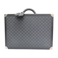 黑色 棋盤格 PVC塗層帆布 Bisten 50 手提 行李箱【LOUIS VUITTON LV 路易威登】 N21366