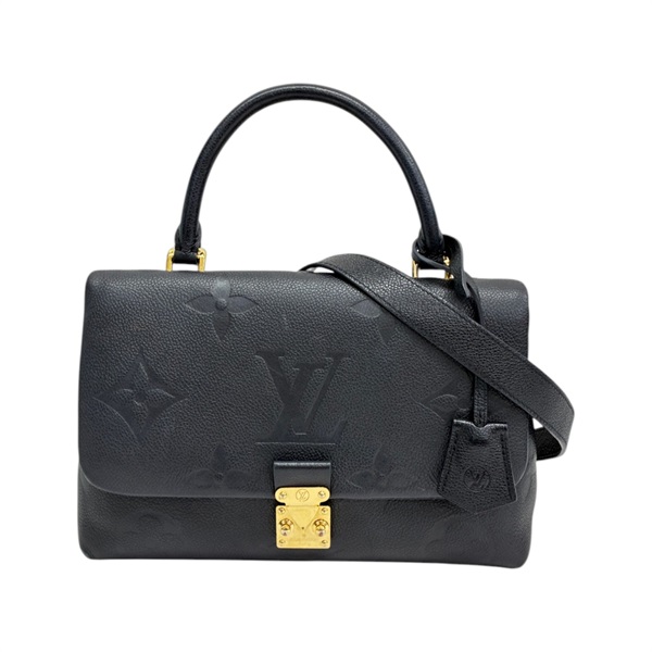 黑色 原花 牛皮 壓紋 Madeleine MM 两用包【LOUIS VUITTON LV 路易威登】 M45976