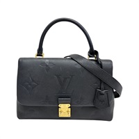 黑色 原花 牛皮 壓紋 Madeleine MM 两用包【LOUIS VUITTON LV 路易威登】 M45976