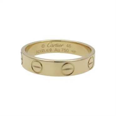 18K 黃金 Mini Love 戒指 #46【Cartier 卡地亞】 B4085046