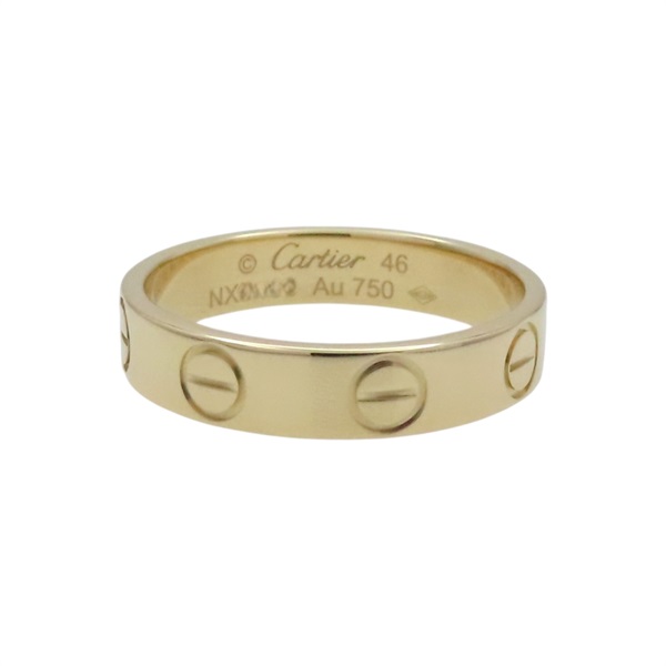 18K白金 Mini Love 戒指 #46【Cartier 卡地亞】 B4085046