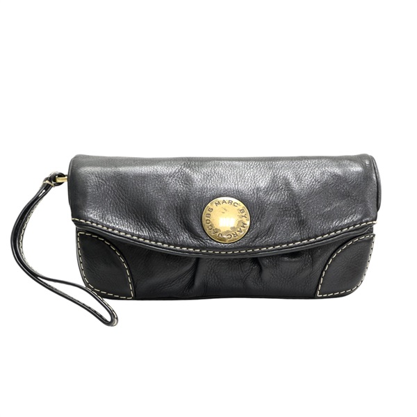 黑色 牛皮 手拿包【MARC JACOBS 馬克·雅各布斯】