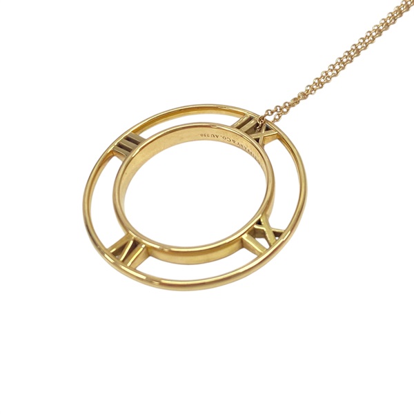 18K玫瑰金 Atlas 羅馬數字 項鍊【Tiffany & Co 蒂芬妮】