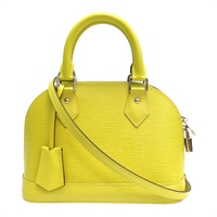黃色 EPI 水波紋牛皮 Alma BB 兩用包【LOUIS VUITTON LV 路易威登】 M40981