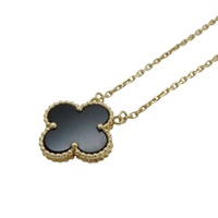 18K黃金 縞瑪瑙 Vintage Alhambra 項鍊【Van Cleef ＆ Arpels 梵克雅寶】 VCARA45800