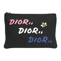 黑色 尼龍 DIOR x KAWS 手拿包【Dior 迪奧】 2KWCA036YLF