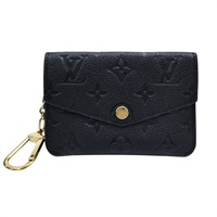 黑色 原花 牛皮壓紋 扣式 短夾【LOUIS VUITTON LV 路易威登】 M60633