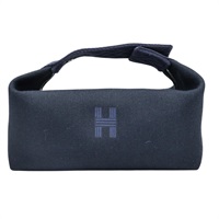 藍色 帆布 Bride-a-Brac 收納包 便當袋 手提包【HERMES 愛馬仕】 H104222M
