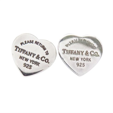 925純銀 愛心 Return to Heart 針式耳環【Tiffany & Co 蒂芬妮】