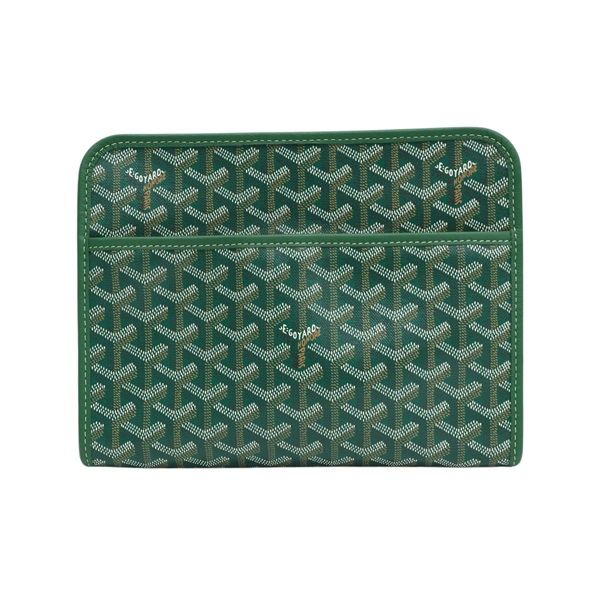 綠色 Goyardine 帆布 Jouvence MM 手拿包【GOYARD 高雅德 】