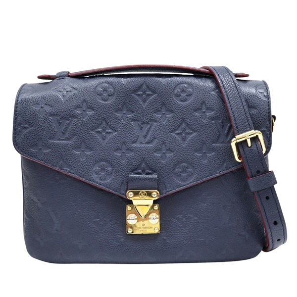 藍色 原花壓紋牛皮 Pochette Metis 兩用包【LOUIS VUITTON LV 路易威登】 M44071