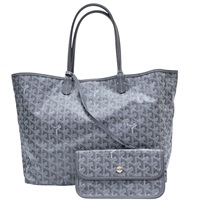 灰色 Goyardine帆布 Saint Louis PM 肩背包【GOYARD 高雅德】
