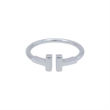 18K 白金 T Wire 戒指 60148369【Tiffany & Co】 60148369