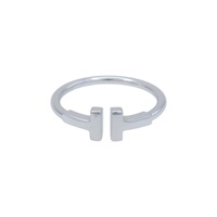 18K 白金 T Wire 戒指 60148369【Tiffany & Co】 60148369