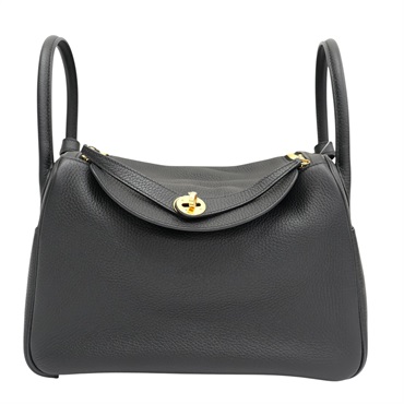 Lindy 30 Clemence牛革 黑色 琳蒂包 金釦 Z刻 肩背包【HERMES 愛馬仕】 H073426CC