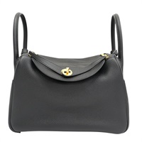 黑色 Clemence牛革 Lindy 30 肩背包 Z刻 金釦【HERMES 愛馬仕】 H073426CC