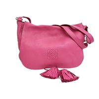 粉色羊皮 流蘇 肩背包【LOEWE 羅威】