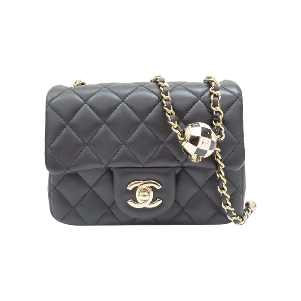 黑色 羊皮 COCO 17 金球 肩背包【CHANEL 香奈兒】 AS1786