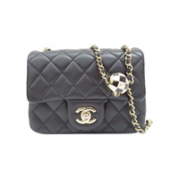 黑色 羊皮 COCO 17 金球 肩背包【CHANEL 香奈兒】 AS1786