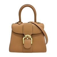 棕色 牛皮 Brillant Mini 兩用包【DELVAUX 徳爾沃】 AA0406AAU024