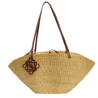 黄褐色 藤編 Shell Basket 肩背包【LOEWE 羅威】 A223096X06