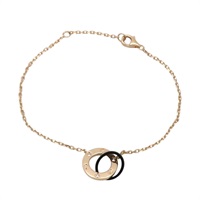 18K玫瑰金 黑色陶瓷 鑽石 Love 手鍊【Cartier 卡地亞】 B6035000