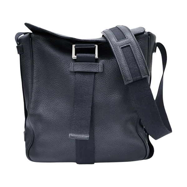 黑色 TC皮革 Tibet Vertical MM 肩背包 □J刻【HERMES 愛馬仕】 043796CK