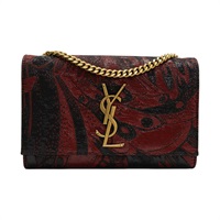 紅/黑色 刺繡 牛皮 KATE 肩背包【SAINT LAURENT YSL 聖羅蘭 】 469390
